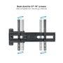 TooQ Soporte Pared TV Giratorio Inclinable LP7863TN-B para TV 37-70" hasta 35 kg, Negro, Nivelable, Compatible Curvas y VESA 100x100 a 600x400